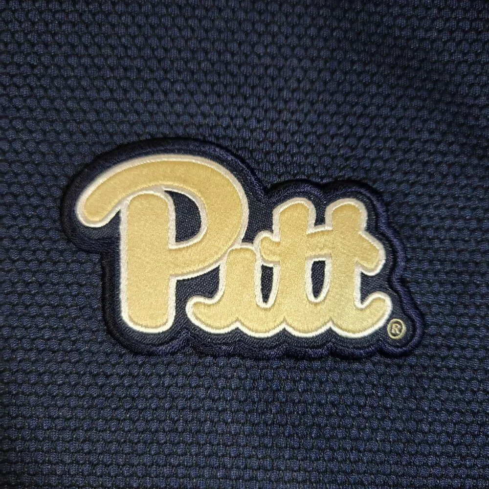 Mens Nike Pittsburgh Panthers Short Sleeve Blade Collar Polo Shirt Medium